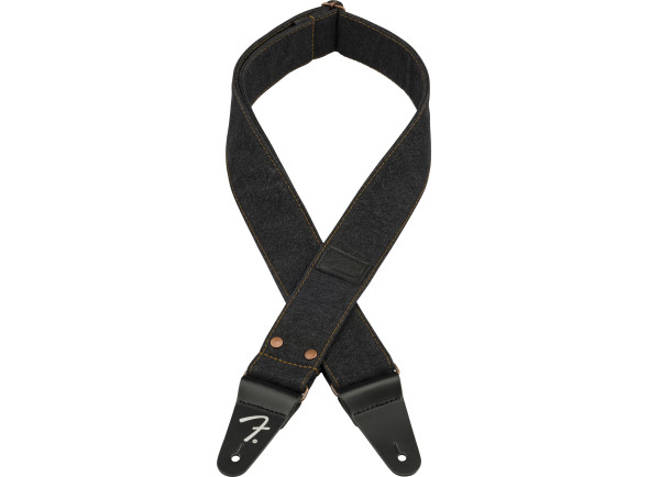 Fender x Wrangler Riveted Denim Strap Black Fender x Wrangler Riveted Denim Strap Black